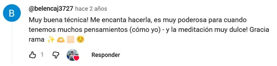 Comentario real en YouTube de @belencaj3727