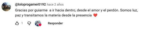 Comentario real en YouTube de @loloprogamer0192
